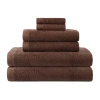 Home Expressions 6-pc. Solid Bath Towel Set In Brown