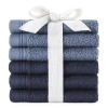 Home Expressions 6pc Washcloth Set In Blue