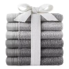 Home Expressions 6pc Washcloth Set In Gray