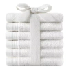 Home Expressions 6pc Washcloth Set In White