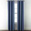 Home Expressions Allister Grommet Top Energy Saving 100% Blackout Single Curtain Panel In Blue