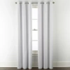 Home Expressions Allister Grommet Top Energy Saving 100% Blackout Single Curtain Panel In White