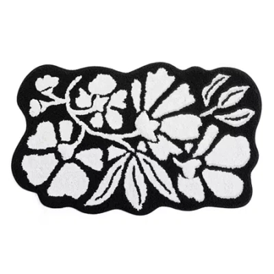 Home Expressions Dazed Floral Bath Rug In Multi
