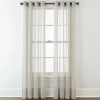 Home Expressions Lisette Grommet Top Sheer Single Curtain Panel In Gray
