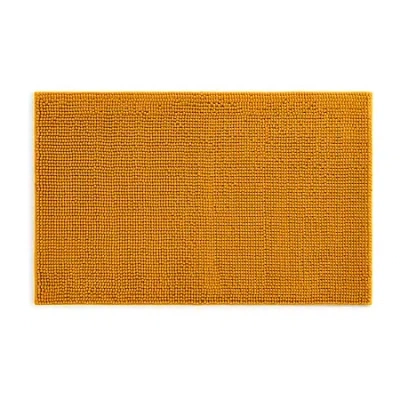 Home Expressions Melange Noodle Memory Foam Bath Rug In Yellow