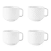 Home Expressions Porcelain 4-pc. Coffee Mug In White
