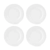 Home Expressions Porcelain Rim 4-pc. Dinner Plates In White