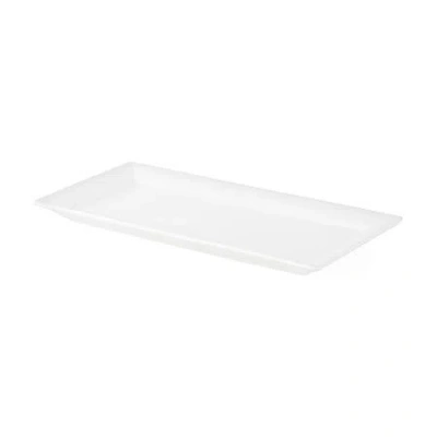 Home Expressions Porcelain Serving Tray In White