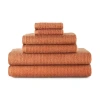 Home Expressions Quick Dri 6-pc Towel Set In Orange
