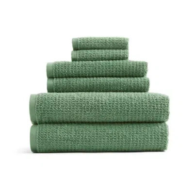 Home Expressions Quick Dri 6-pc Towel Set In Green