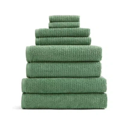 Home Expressions Quick Dri Benzoyl Peroxide Friendly Bath Towel In Green