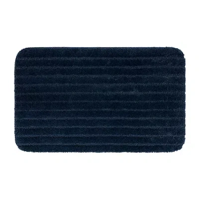 Home Expressions Quick Dri Plus Bath Rug In Blue
