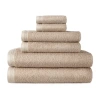 Home Expressions Solid & Stripe Bath Towel In Sand