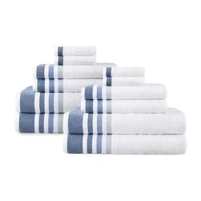 Home Expressions Stripe 12-pc. Bath Towel Set In Nude