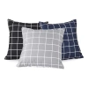 Home Expressions Windowpane Square Throw Pillow In Black