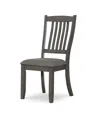 Home Furniture Outfitters Allston Park Gray Farmhouse Dining Chair In Gray