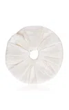 Home Of Hai Dupion Silk Scrunchie In White
