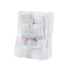 Home Outfitters White 67% Cotton 33% Polyester Sustainable Blend 6pc Bath Towel Set, Absorbent, Bathroom Spa Towel,