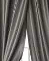 Home Silks 108"l Manhattan Curtain In Charcoal