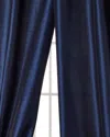 Home Silks 108"l Manhattan Curtain In Midnight