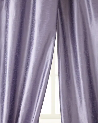 Home Silks 108"l Manhattan Curtain In Purple