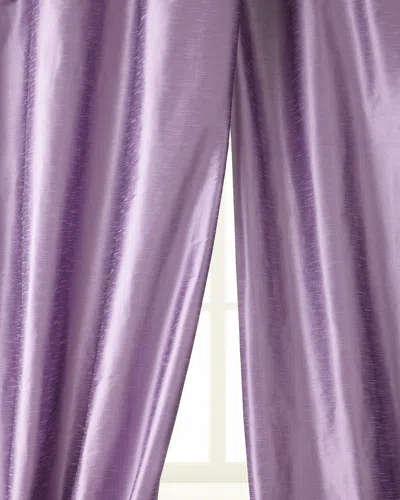 Home Silks 96"l Manhattan Curtain In Lilac
