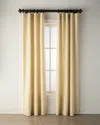 Home Silks Camden Light-filtering Silk Drapery Panel, 50" X 108" In Cream