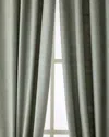 Home Silks Camden Light-filtering Silk Drapery Panel, 50" X 108" In Slate