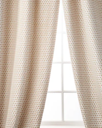 Home Silks Chancery Curtain Panel, 108" In Beige