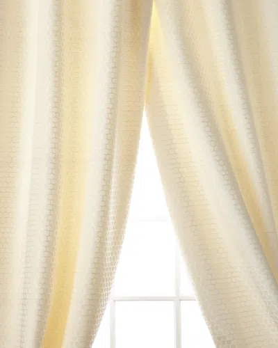 Home Silks Chancery Curtain Panel, 96" In Cream
