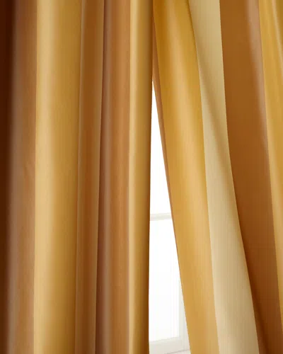 Home Silks Each 96"l Juniper Curtain In Gold