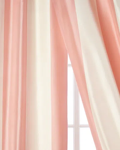 Home Silks Each Hampton Curtain, 108"l In Blush