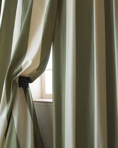 Home Silks Each Hampton Curtain, 108"l In Green