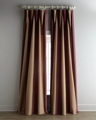 Home Silks Each Hampton Curtain, 108"l In Purple
