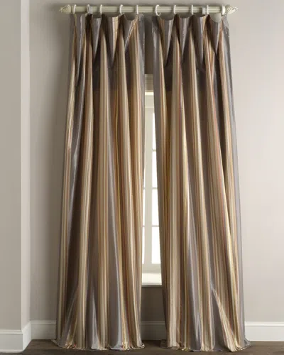 Home Silks Each Sienna Curtain, 96"l In Gray