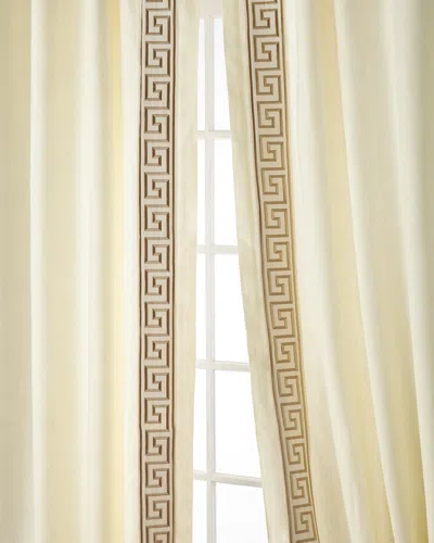 Home Silks Felix Curtain Panels, 108" In Gold