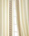 Home Silks Felix Curtain Panels, 96" In Gold