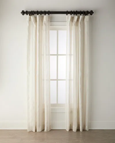 Home Silks Flutter Sheer Drapery Panel, 108" In Natural