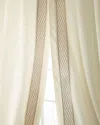 Home Silks Set Of Two Ambrosia Curtain Panels, 108" In Gold