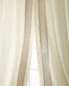 Home Silks Set Of Two Ambrosia Curtain Panels, 96" In Gold