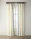 Home Silks Tango Light-filtering Drapery Panels, 52" X 96" - Set Of 2 In Navy
