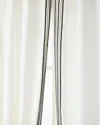 Home Silks Trelli Light-filtering Linen Drapery Panels, 52" X 96" - Set Of 2 In Black