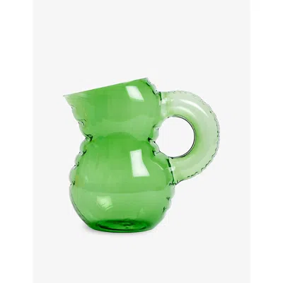 Home Studyo Emerald Glass Emily Glass Jug