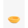 Home Studyo Lisa Ceramic Bowl 18cm Yolk Yellow Gloss In Yolk Yellow Gloss