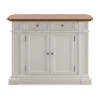 Home Styles Homestyles Americana Drop Leaf Wood-top Kitchen Island In White
