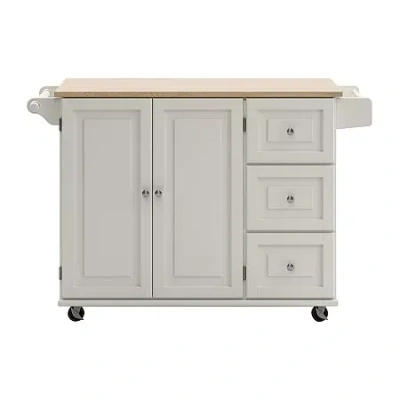 Home Styles Homestyles Dolly Madison Kitchen Cart In White