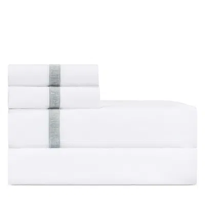 Home Treasures Alina Flat Sheet, King In White