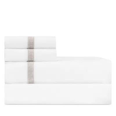 Home Treasures Alina Flat Sheet, Queen In Dune