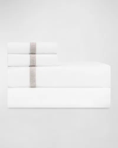 Home Treasures Alina King Pillowcases, Set Of 2 In White