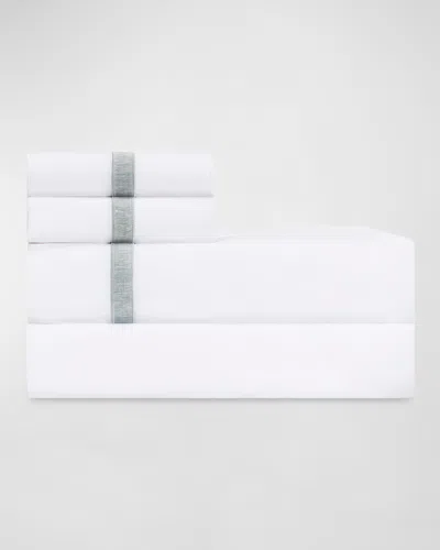 Home Treasures Alina Standard Pillowcases, Set Of 2 In White / Coast